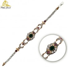 Gümüş Otantik Taşlı Biezik /Bileklik